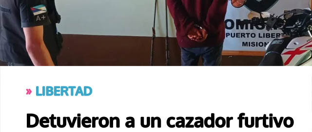 Detuvieron a un cazador furtivo armado en una zona rural