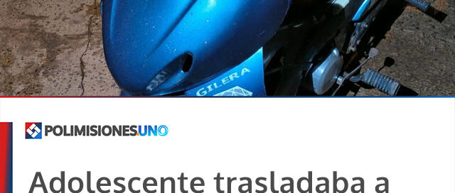 Adolescente trasladaba a su hermano bebé en moto y fue interceptado por la policía